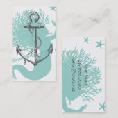 Zeemeerminnenprofielkaart Visitekaartje (Voorkant / Achterkant)