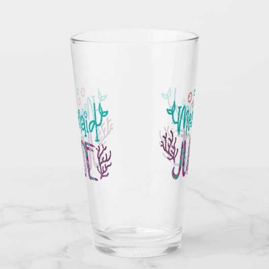 Zeemeerminnensap Bier Drink Glass Pint Glitter Glas (Links)