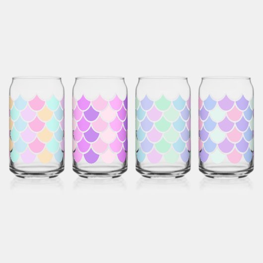 Zeemeerminnenset 1 blikvorm glas (Voorkant)