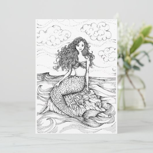 ZEEMEERMINNENTEKENING KAART (Staand voorkant)