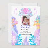 Zeemeerminnenverjaardag Kaart (Voorkant)