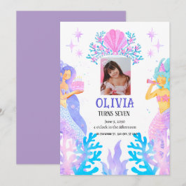 Zeemeerminnenverjaardag Kaart