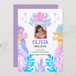 Zeemeerminnenverjaardag Kaart