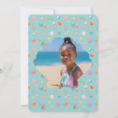 Zeemeerminnenverjaardag onder het Zee Foto Kaart (Achterkant)