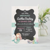 Zeemeerminnenverjaardag onder het Zee Kaart (Staand voorkant)