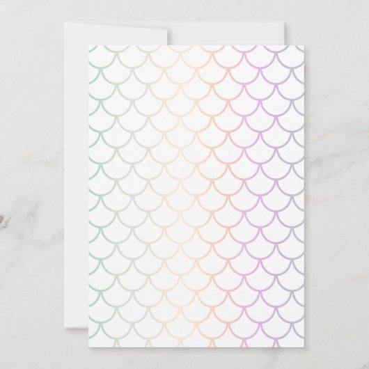 Zeemeerminnenverjaardagsfeest nodigt splash bash u kaart (Achterkant)