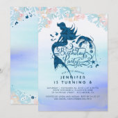 Zeemeerminnenverjaardagsfeest onder het Zee van li Kaart (Voorkant / Achterkant)