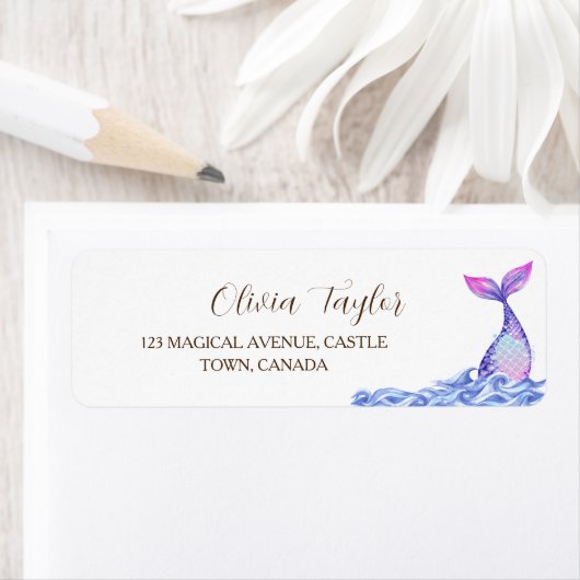 Zeemeerminnenverjaardagsfeest Schattige onder het Etiket (Insitu)