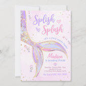 Zeemeerminnenzwembad onder het Zee 4e verjaardagsf Kaart (Voorkant)