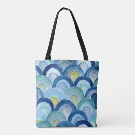 Zeemeerminneschalen en Zeeen glasgolven Tote Bag