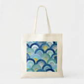 Zeemeerminneschalen en Zeeen glasgolven Tote Bag (Voorkant)