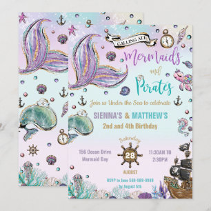 Zeemeerminningen en piraten in het Zee Kaart