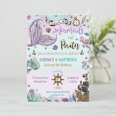 Zeemeerminningen en piraten in het Zee Kaart (Staand voorkant)