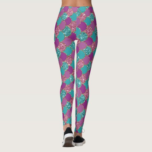 Zeemeerminnschaal Leggings | Yoga & Boating Broek (Achterkant)