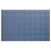 Zeemeerminprintstof navyblauw en wit stof (Yard (91,4 cm))