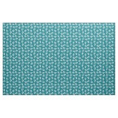 Zeemeerminprintstof Teal Turquoise en Wit Stof (Yard (91,4 cm))