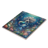 Zeemeermin's Ocean Gala - Levendige Onderzeese Teg Tegeltje (Zijkant)