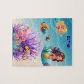 ZEEMEERMIN'S, VISSEN, GOLVEN & MOOIE KLEUREN LEGPUZZEL (Horizontaal)