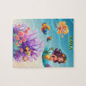 ZEEMEERMIN'S, VISSEN, GOLVEN & MOOIE KLEUREN LEGPUZZEL (Horizontaal)