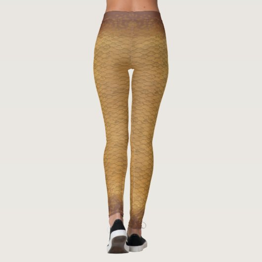 Zeemeerminschaal blended taille Leggings Aspen zan (Achterkant)