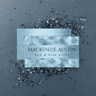 Zeemeerminschaal   Dusty Ice Blue Sheen Branding Visitekaartje