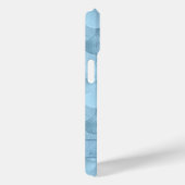 Zeemeerminschaal | Dusty Ice Blue Sheen Custom Case-Mate iPhone Case (Achterkant / Rechts)