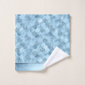 Zeemeerminschaal | Dusty Ice Blue Sheen Luster Bad Handdoek (Wasdoekje)