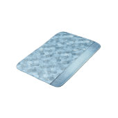 Zeemeerminschaal | Dusty Ice Blue Sheen Luster Badmat (Gekanteld)