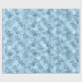 Zeemeerminschaal | Dusty Ice Blue Sheen Luster Cadeaupapier (Vlak)
