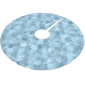 Zeemeerminschaal | Dusty Ice Blue Sheen Luster Kerstboom Rok (Gekanteld)
