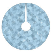 Zeemeerminschaal | Dusty Ice Blue Sheen Luster Kerstboom Rok (Voorkant)