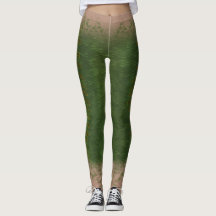 Zeemeerminschaal gemengde taille Leggings Kelp for