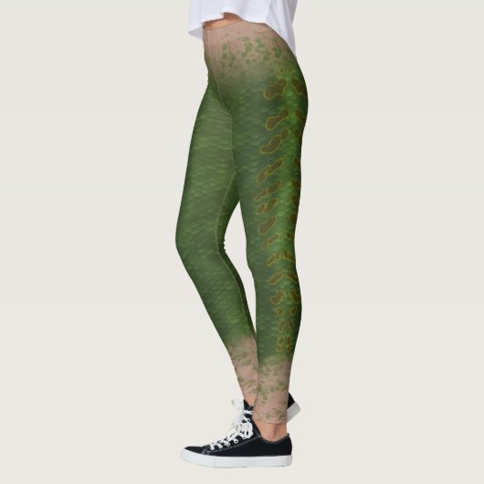 Zeemeerminschaal gemengde taille Leggings Kelp for (Links)