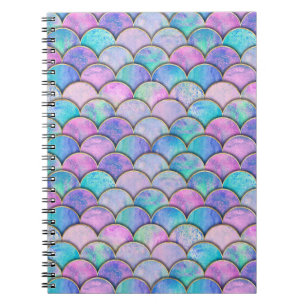 Zeemeerminschaal Japans Waterverf Pattern Notitieboek
