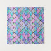 Zeemeerminschaal Japans Waterverf Pattern Wandkleed (Voorkant (horizontaal))
