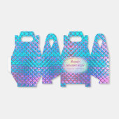 zeemeerminschaal kinderen Verjaardag Bedankdoosjes (Uitgevouwen)