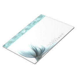 Zeemeerminschaal Luxe | Aqua Blauwgroen Mint Groen Notitieblok