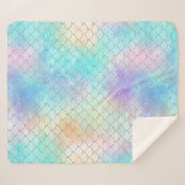 zeemeerminschaal oceaan sherpa deken (Voorkant (horizontaal))