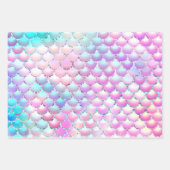 Zeemeerminschaal patroon inpakpapier vel (Voorkant)