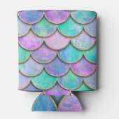 Zeemeerminschalen: waterverf golfpatroon. blikjeskoeler (Achterkant)