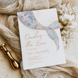 Zeemeerminstaart 1e verjaardag kaart