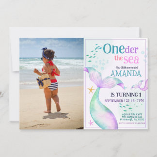 Zeemeerminstaart Aquarel Verjaardag Onder de Zee Kaart