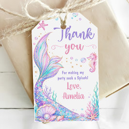 Zeemeerminstaart Bedankt Verjaardagsfeest Favor Cadeaulabel
