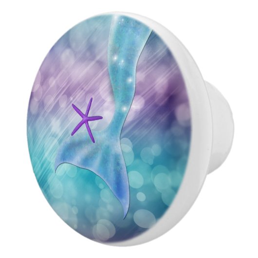 Zeemeerminstaart betoverd onder het Zee Keramische Knop (Rechts)