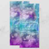 Zeemeerminstaart Betoverd Onder Zee Feestmenu Menu (Voorkant / Achterkant)