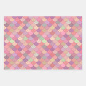 Zeemeerminstaart geometrisch pastelpatroon inpakpapier vel (Voorkant 3)