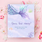 Zeemeerminstaart - Hoeveel VISSEN zitten er in de  Poster