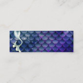 Zeemeerminstaart in blauw en sprankelend Scales Be Mini Visitekaartje (Achterkant)