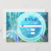 Zeemeerminstaart Magie Onder de Zee Zoete 16 RSVP  Kaart (Voorkant)