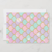 Zeemeerminstaart onder de Zeeen verjaardagsfoto Kaart (Achterkant)